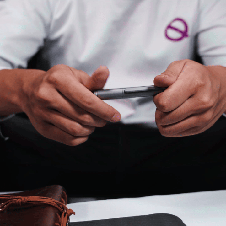 RocketInk Titanium Pocket Pen: Ballpoint & Fountain Options