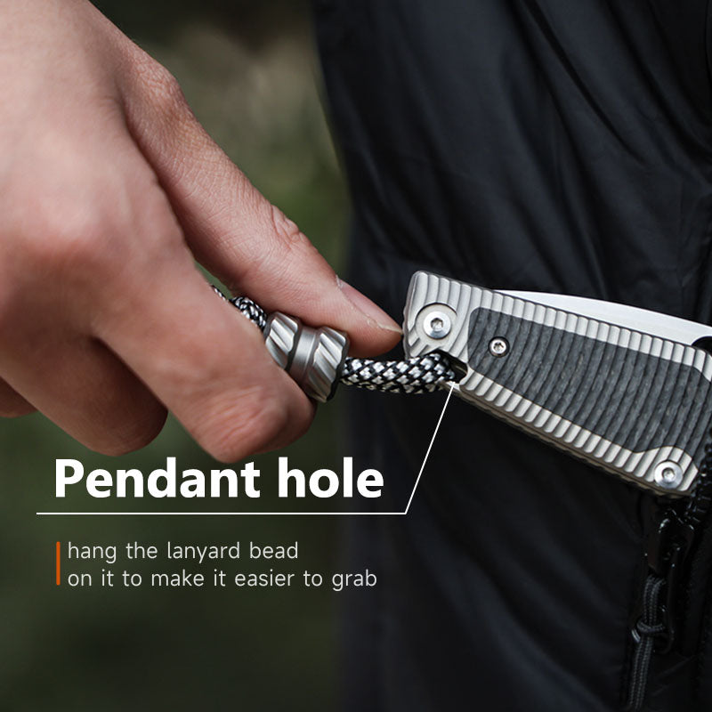 The Shadow Blade: Titanium Handle with M390 Blade EDC Knife