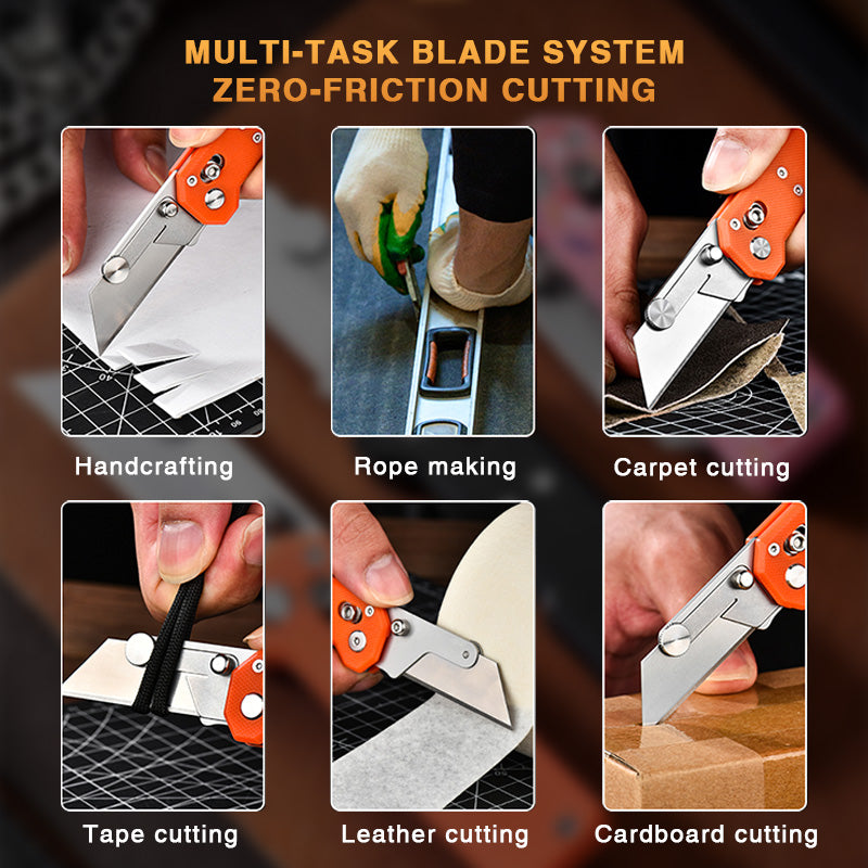 The ViperSlide: Heavy-Duty Multifunctional Folding Utility Knife