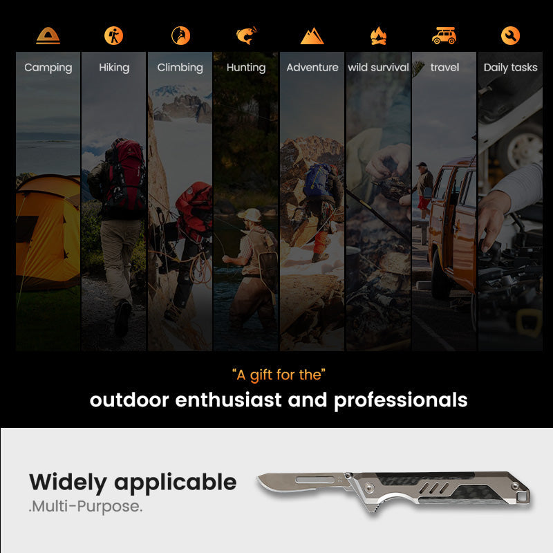 BladeXpert: Titanium EDC Scalpel Folding Knife