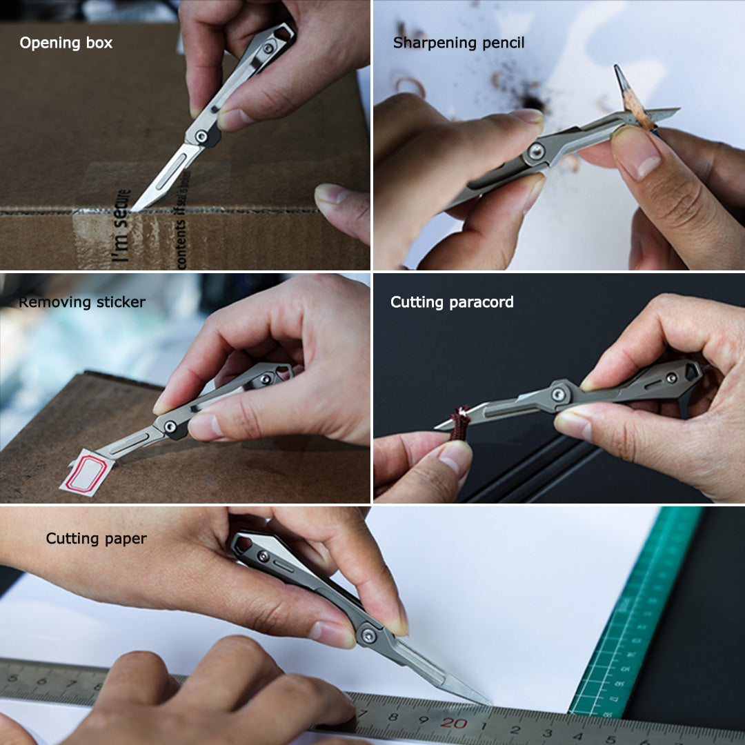 BladeNex: Titanium Micro Folding Scalpel Knife for EDC