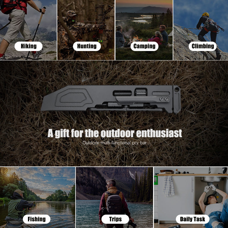 The PryMax 2.0: All-In-1 Titanium Multi-function Pry Bar