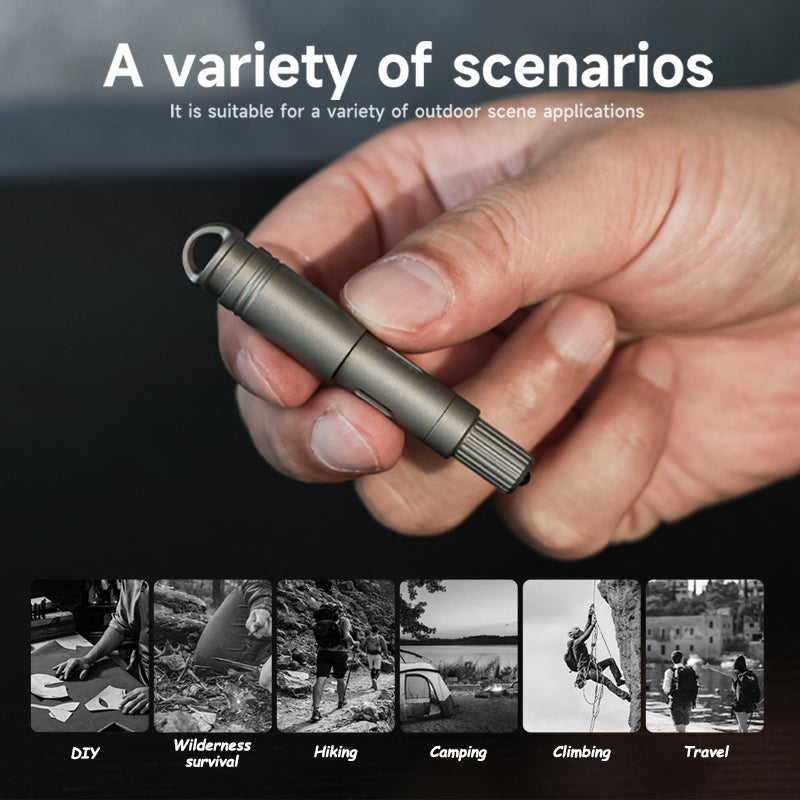 DartInk – Quick-Release Titanium Mini Pen & Knife