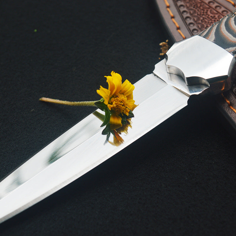 Artisan Fixed Blade Knife| Damascus or Mirror Finish | G10 Handle