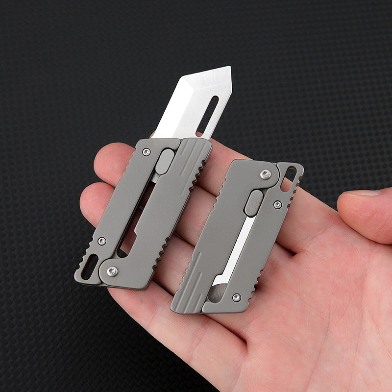 Flick Ninja – Titanium Gravity Fidget Knife | Mini EDC Blade with Unique Opening