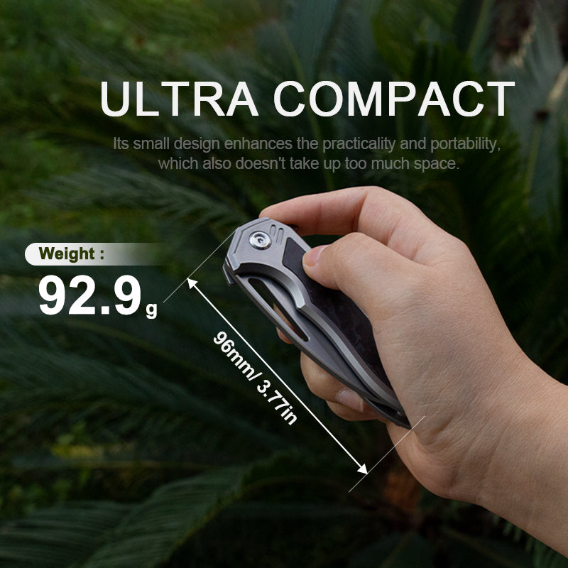 The Cicada Knife: Ti Handle with M390 Blade EDC Knife