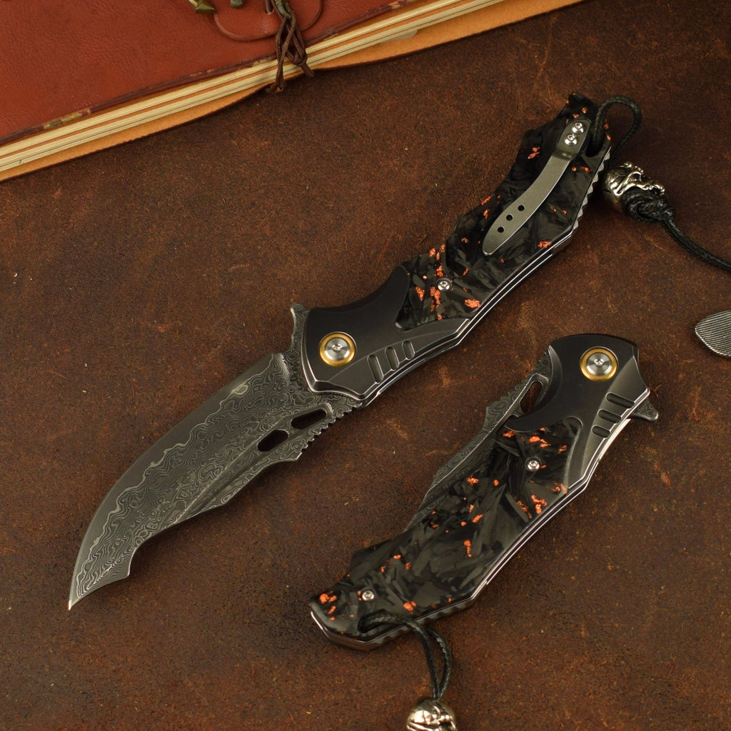 Eclipse Edge - VG10 Damascus Folding Knife