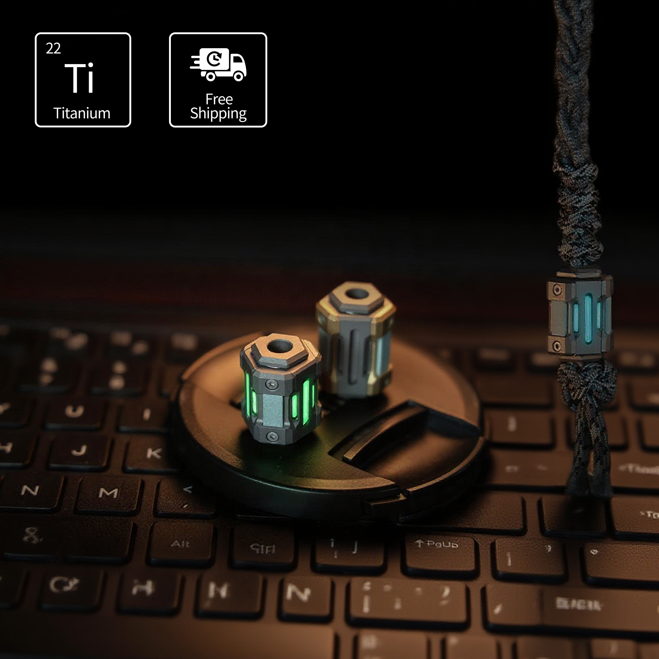 TiSpinx: Titanium Pendant That Redefines EDC