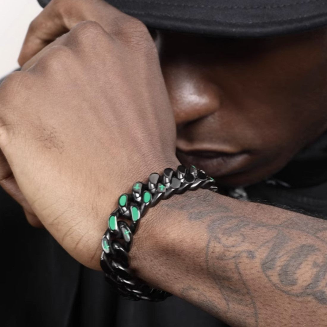 VortexLink– Dual-Sided Titanium Steel Cuban Bracelet