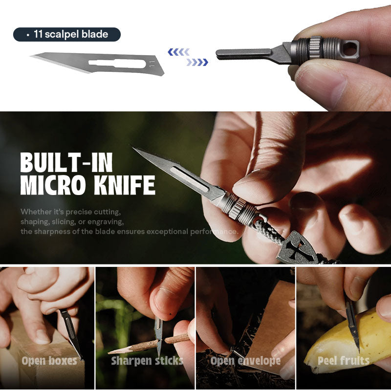 The Mantis Pen - Titanium 4-in-1 Multi-Tool