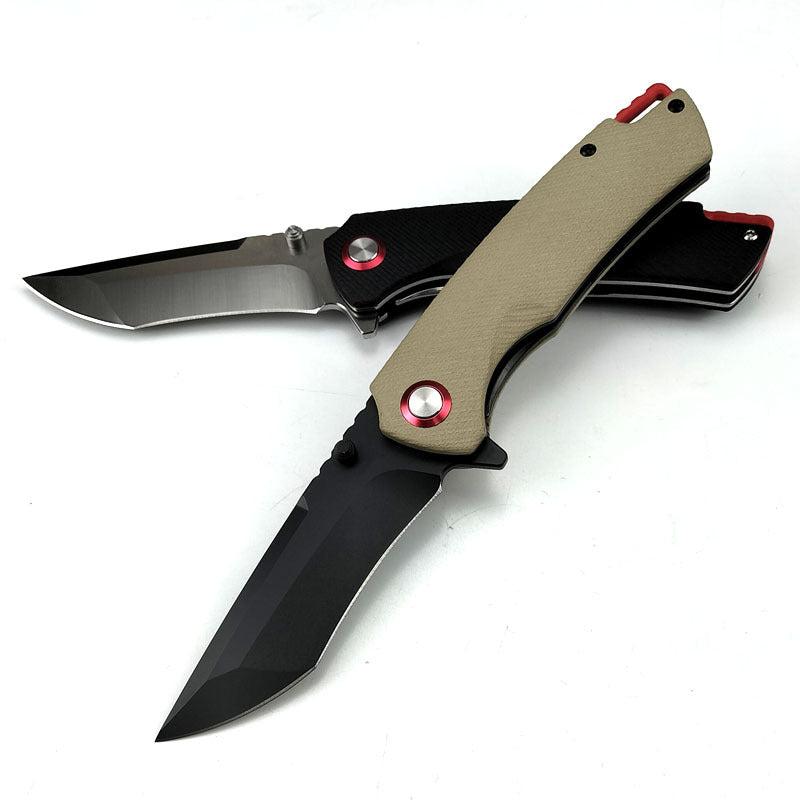 The Lizard Skin: Titanium-Tough G10 Handle Pocket Folding Knife