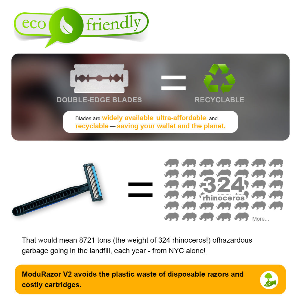 ModuRazor V2 - Portable Travel-Ready Titanium Razor