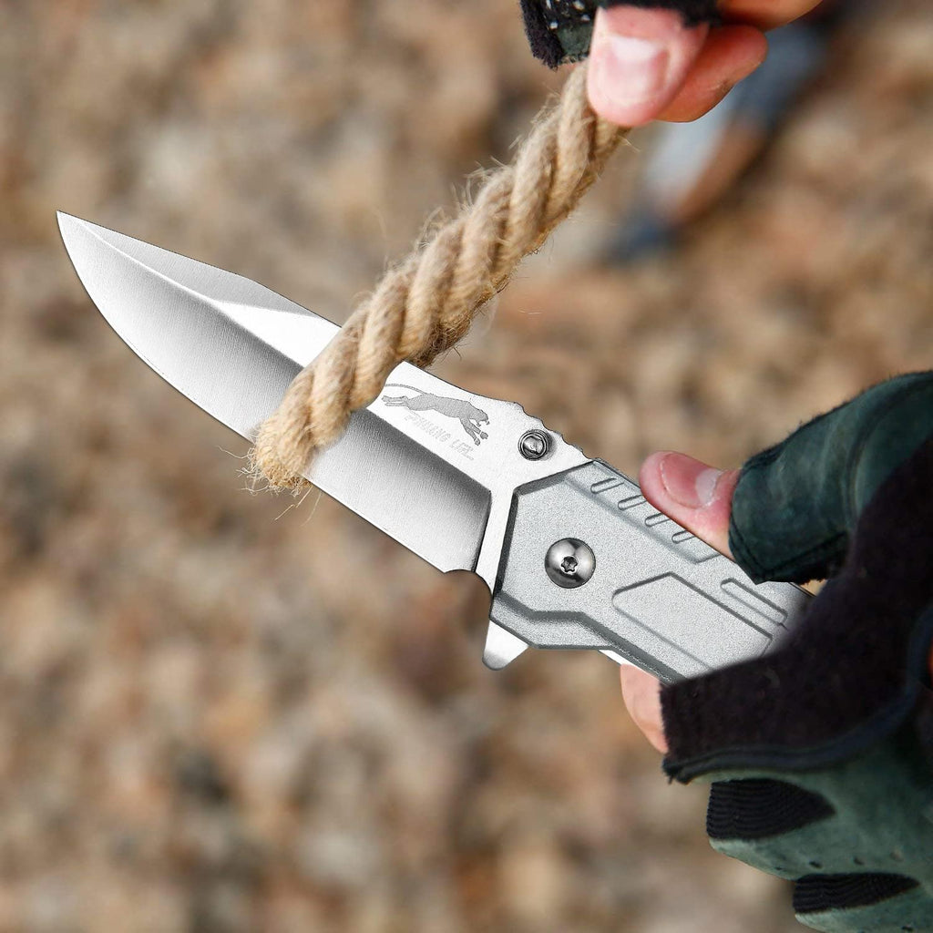 Leopard's Edge:  Stainless Steel Multipurpose Pocket Knife