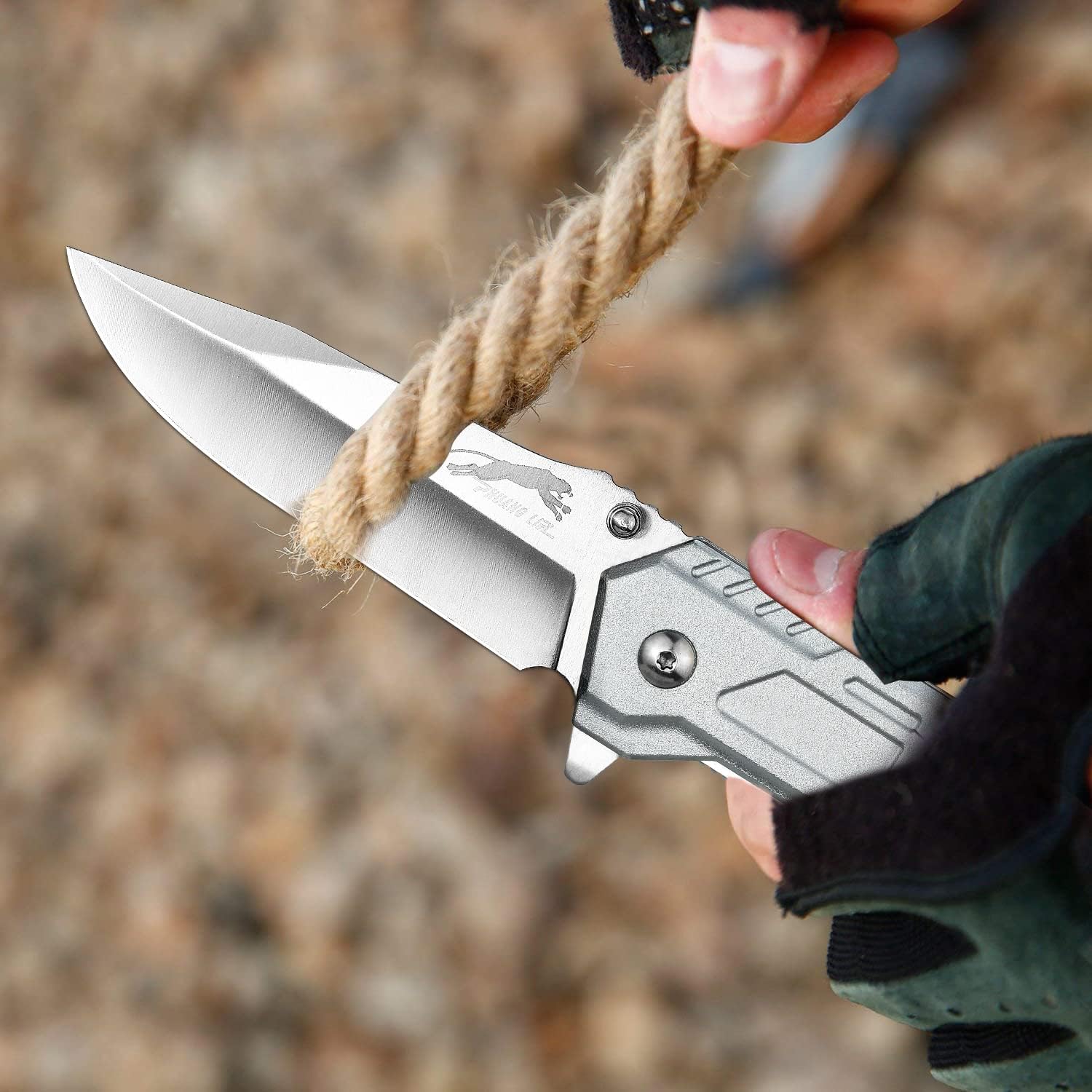 Leopard's Edge:  Stainless Steel Multipurpose Pocket Knife