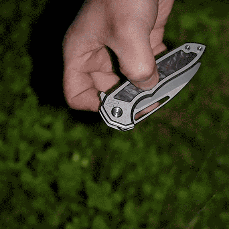 The Cicada Knife: Ti Handle with M390 Blade EDC Knife