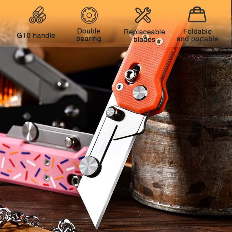 The ViperSlide: Heavy-Duty Multifunctional Folding Utility Knife