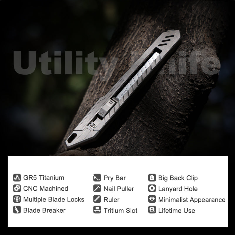 RayFlex Blade: 6-in-1 Titanium Multifunctional Utility Knife