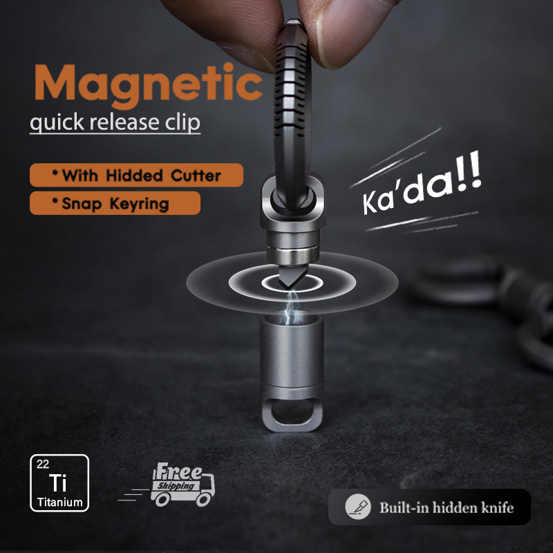 SnapCut, Magnetic Titanium Quick Release Keychain Connector