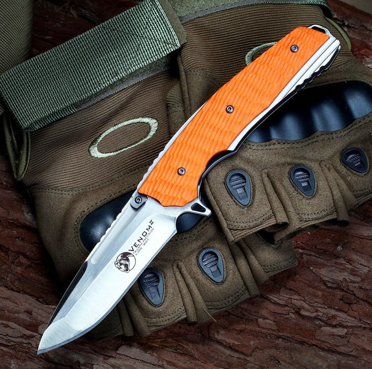 Venom Viper S35VN Tactical Folding Knife – Precision CNC Blade, G10 Handle, Anti-Slip Grip