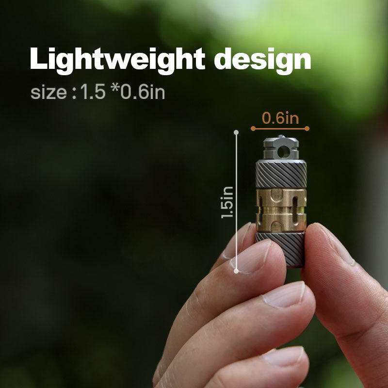 The ScrewMaster: Titanium Multifunctional EDC Pendant