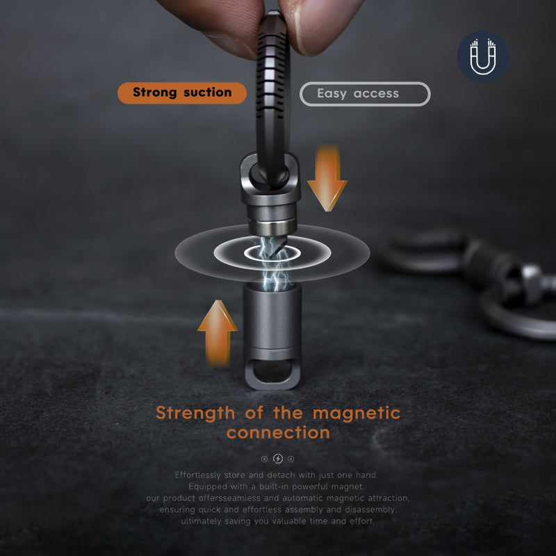 SnapCut, Magnetic Titanium Quick Release Keychain Connector
