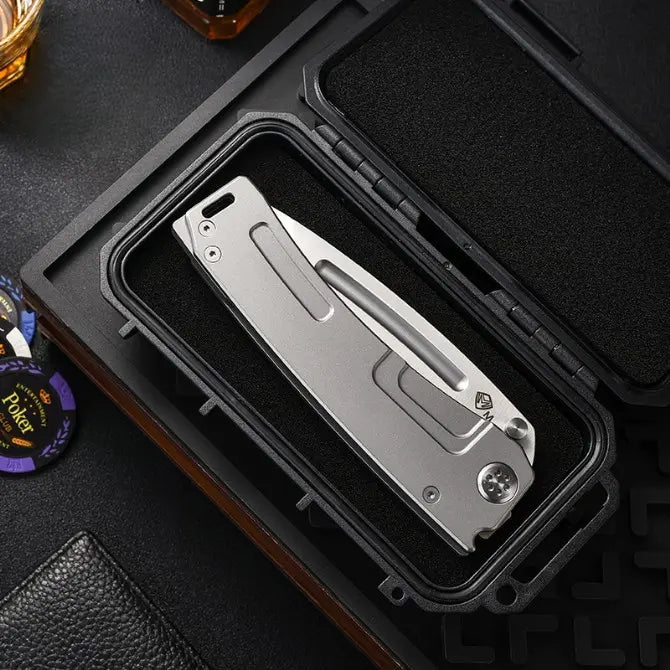 Iron Barber | Heavy-Duty D2 Steel Razor-Style Tactical Knife | Industrial EDC