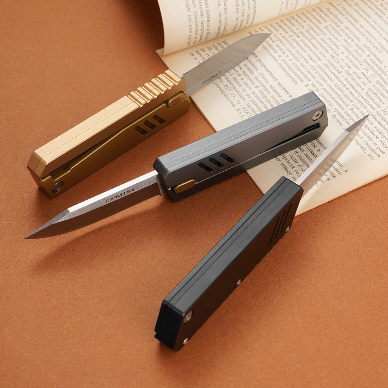 Lightning-Fast Gravity Knife – Al Alloy EDC Blade with One-Hand Opening
