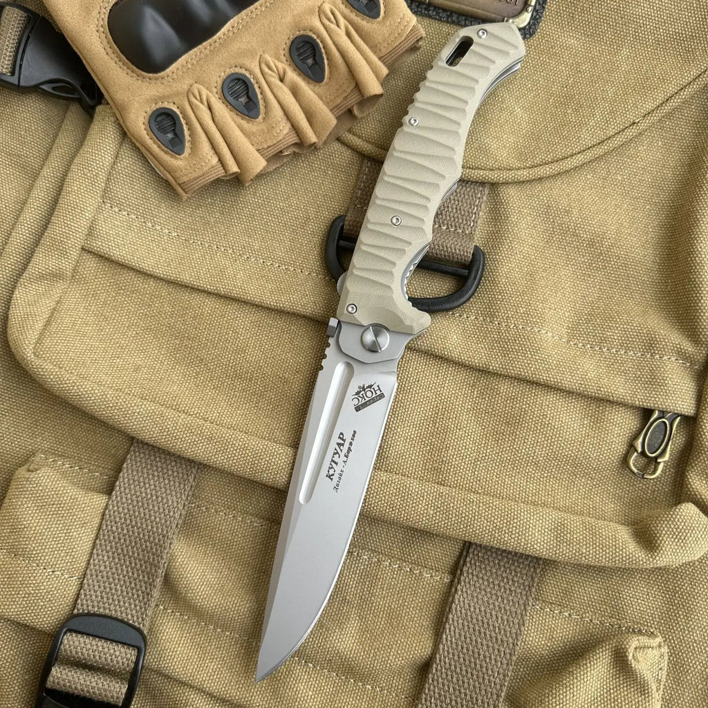 Shadow Ridge D2 Folding Knife – G10 Tactical EDC