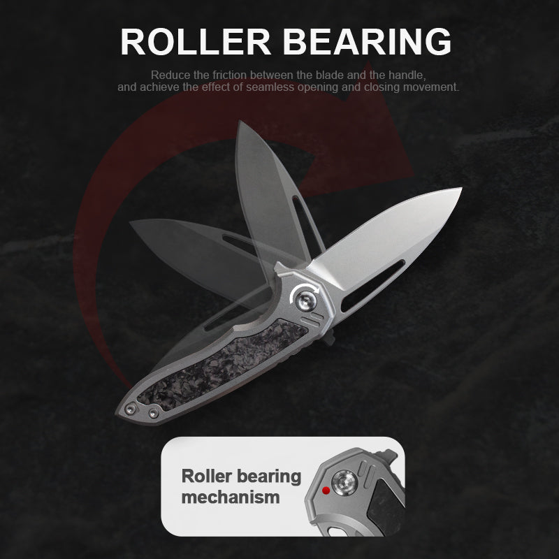 The Cicada Knife: Ti Handle with M390 Blade EDC Knife