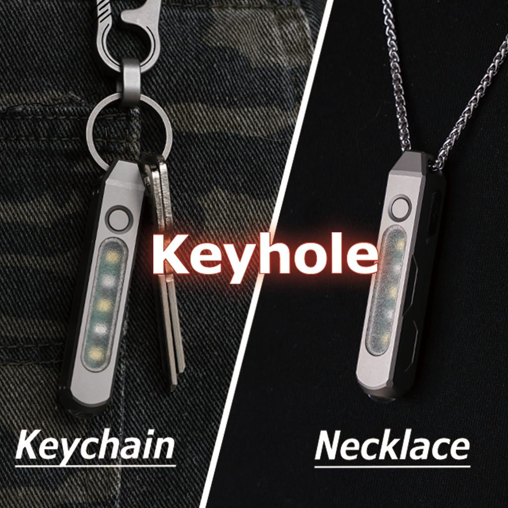 EchoSwitch: Titanium Magnetic Dual-Light EDC Flashlight