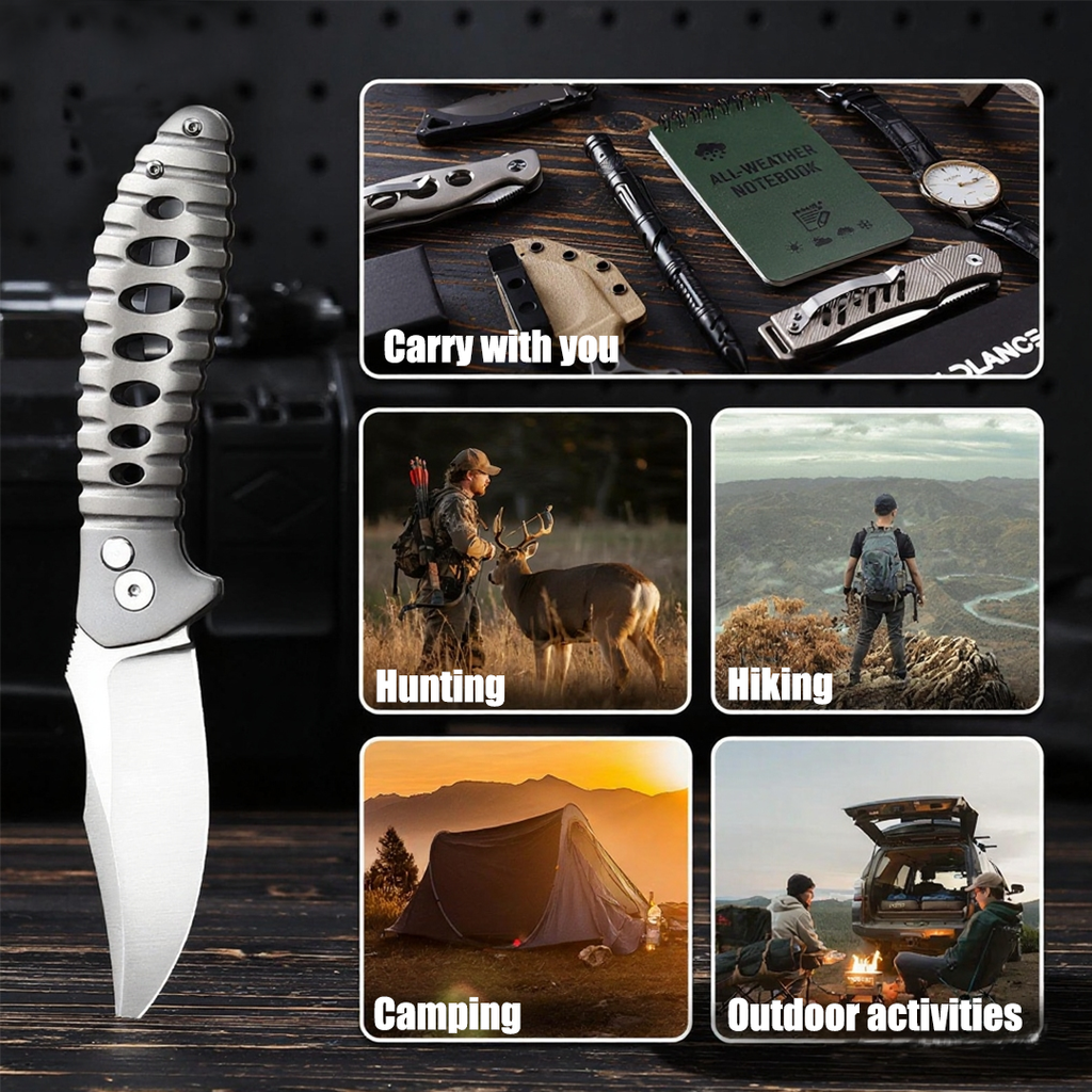 NimbleTitan - Titanium Handle EDC Small Pocket Knife