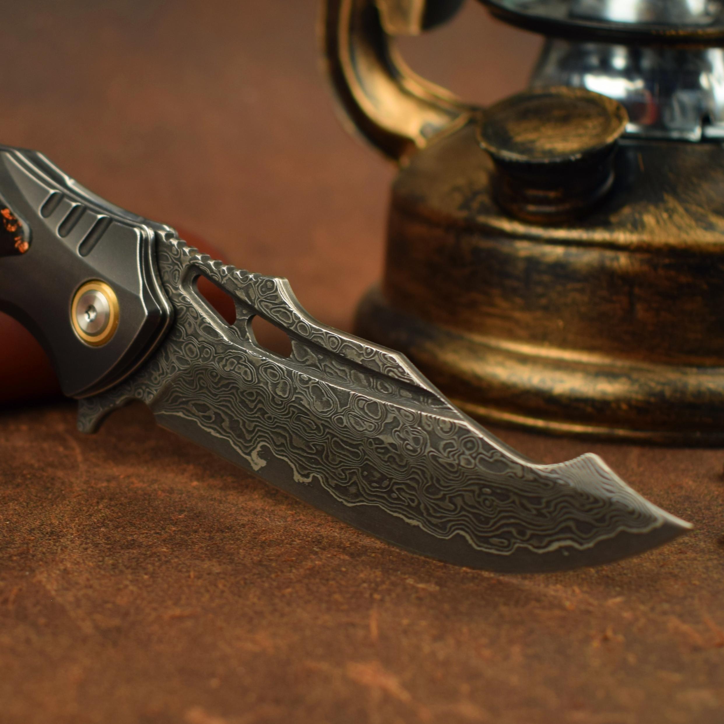 Eclipse Edge - VG10 Damascus Folding Knife