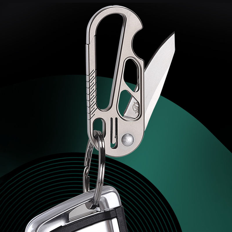 EdgeKey: Titanium Multi-Function Keychain Knife