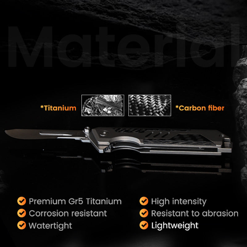 BladeXpert: Titanium EDC Scalpel Folding Knife