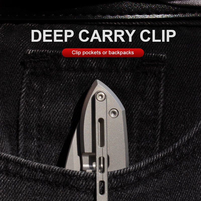 The Cicada Knife: Ti Handle with M390 Blade EDC Knife