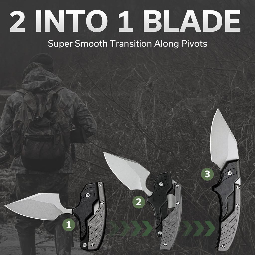 Dragon's Bite : Convertible 2-in-1 Folding Knife