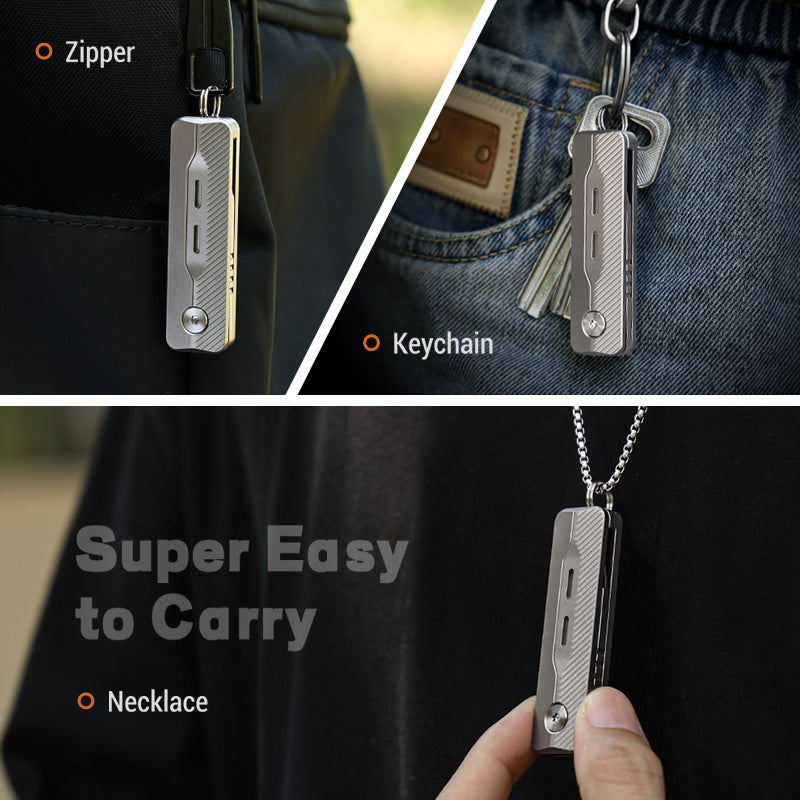 TiNova: Magnetic Titanium Mini EDC Knife & Fidget Tool