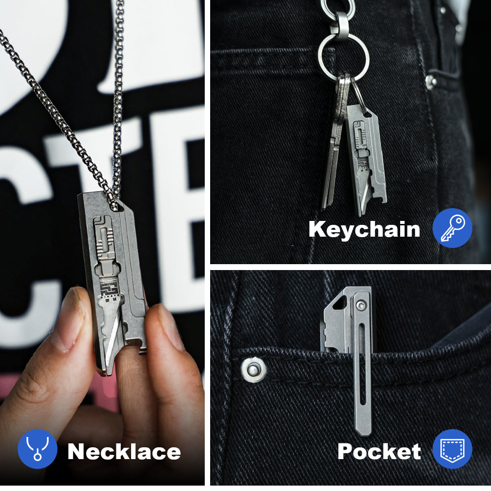 Mini Master - Micro Titanium Keychain Knife & EDC Multitool