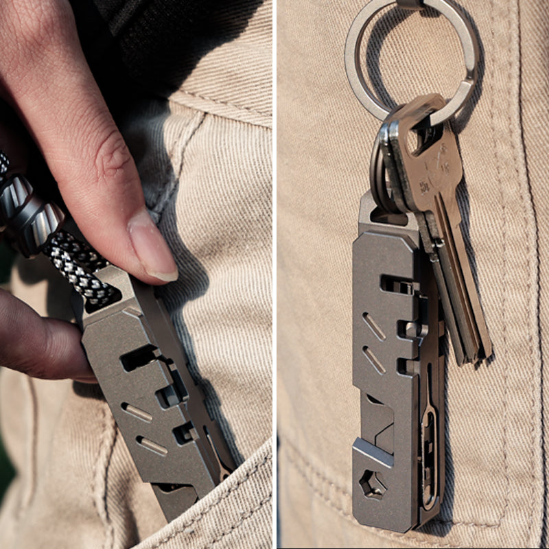 The TriPro Stand: 15-in-1 Titanium EDC Tool and Phone Stand