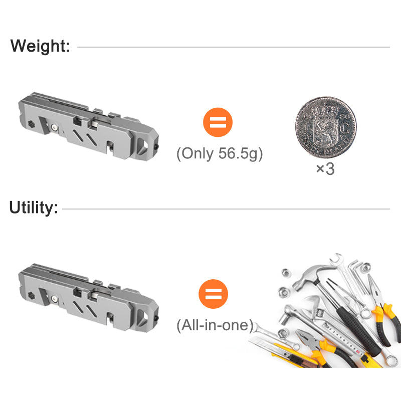 The TriPro Stand: 15-in-1 Titanium EDC Tool and Phone Stand