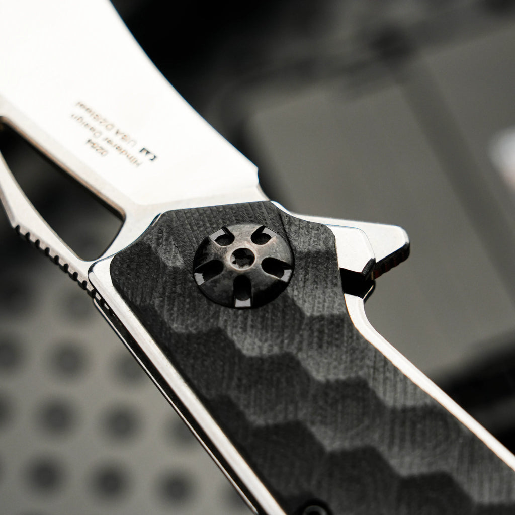 HexGrip G10 Folding Knife – 5Cr Stainless Steel EDC Flipper | Outdoor, Camping & Everyday Carry