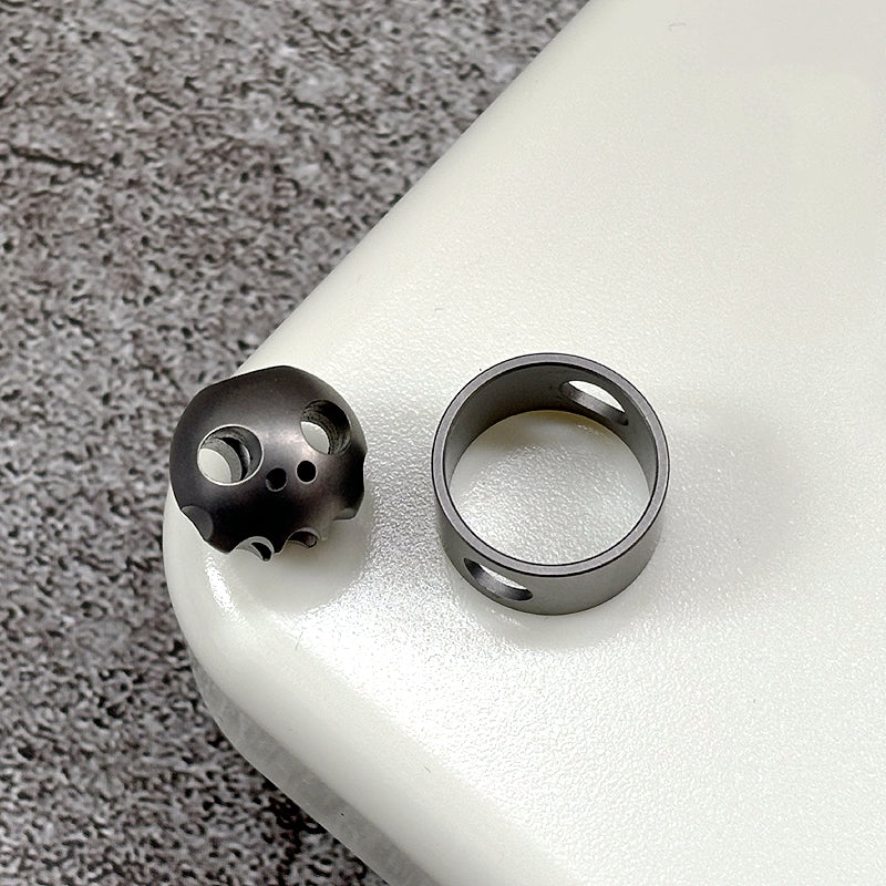 ADD ONS : Pocket Skull Titanium Knife Pendant