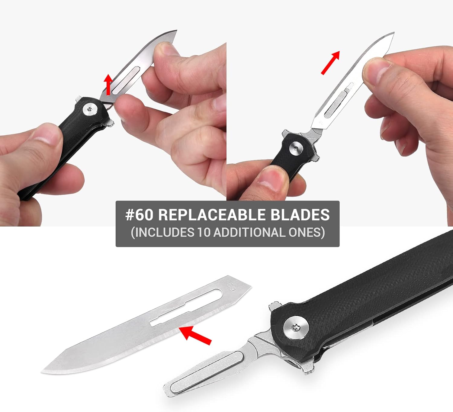 ViperFold: Carbon Steel Folding Scalpel Knife