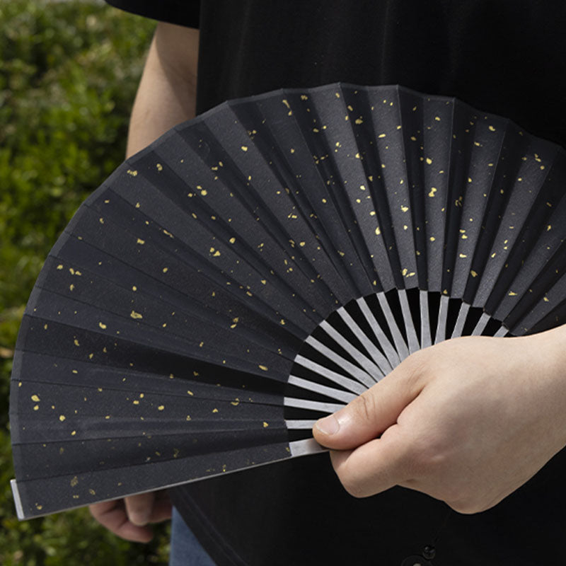 The Galaxy: Titanium EDC Kung Fu Folding Fan// Emergency Tool