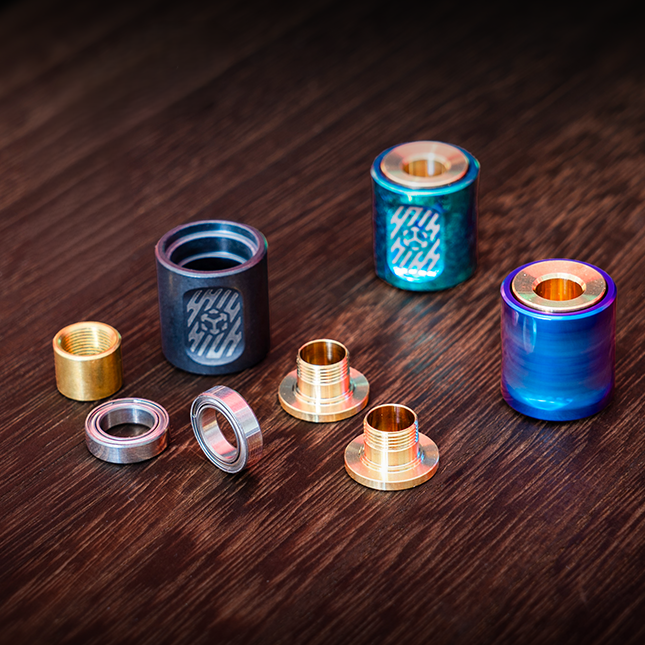 SpinCore-Titanium Fidget Pendant – Precision Spinner, EDC Necklace & Stress Reliever