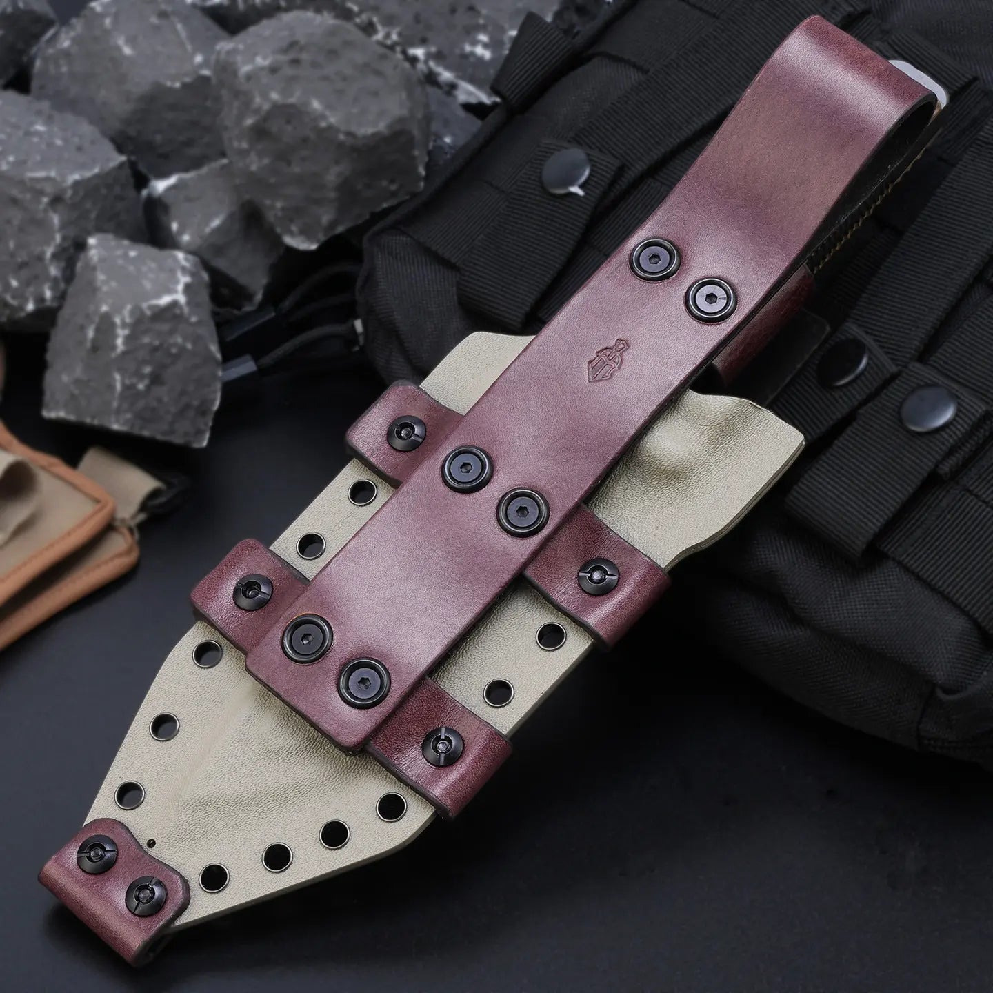 Juggernaut: Z-WEAR Steel 8mm Overbuilt Fixed Blade | Tactical Pry-Knife with Hybrid Kydex Sheath