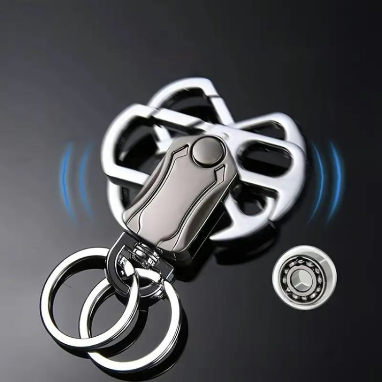 UniKey EDC Car Keychain – Multi-Tool Box Cutter & Fidget Spinner, Custom Engraving Option