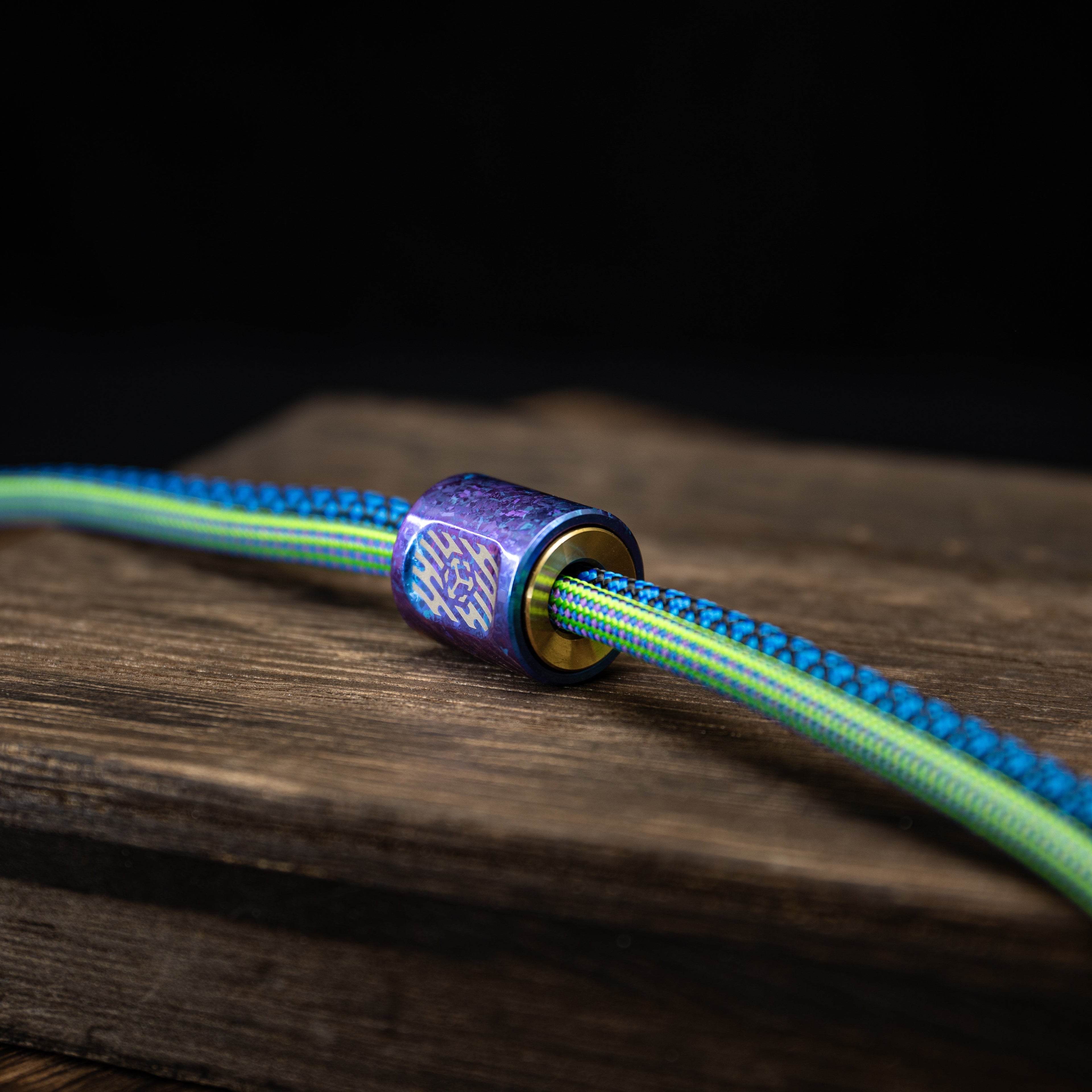 SpinCore-Titanium Fidget Pendant – Precision Spinner, EDC Necklace & Stress Reliever