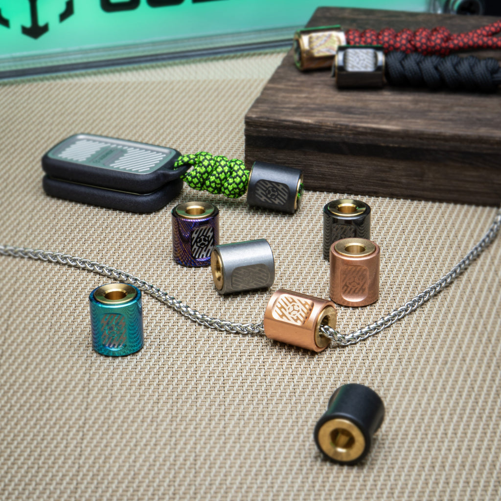 SpinCore-Titanium Fidget Pendant – Precision Spinner, EDC Necklace & Stress Reliever