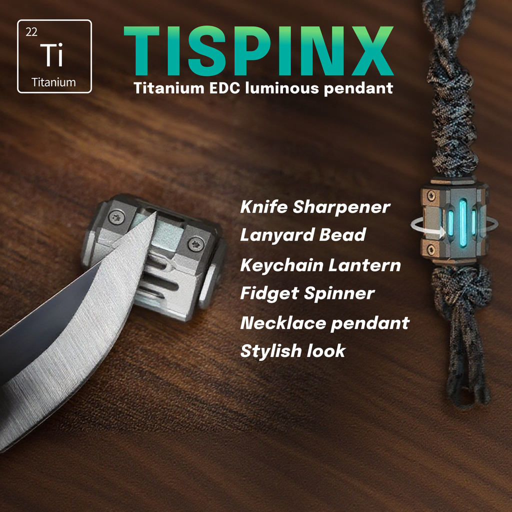 TiSpinx: Titanium Pendant That Redefines EDC